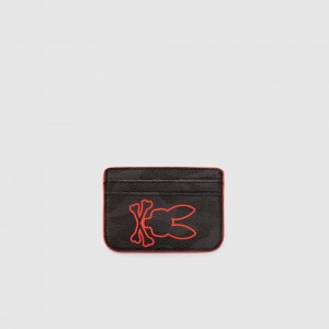 Bags And Wallets Psycho Bunny Card Case Hombre Negros Camuflados | FQ9786351