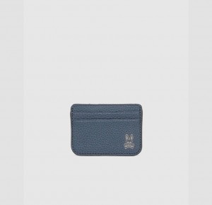 Bags And Wallets Psycho Bunny Card Holder Hombre Azul Marino | RI8290736
