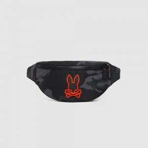 Bags And Wallets Psycho Bunny Hip Bag Hombre Negros Camuflados | AS4096731