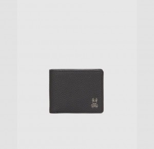 Bags And Wallets Psycho Bunny Leather Wallet Hombre Negros | TY1826754
