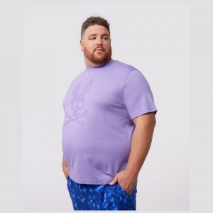Big & Tall Psycho Bunny Big And Tall Edge Graphic Tee Hombre Lavanda | SK4623159