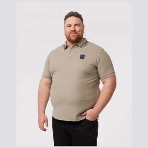 Big & Tall Psycho Bunny Big And Tall Lloyds Fashion Polo Hombre 357 Wet Sand | JX2583190
