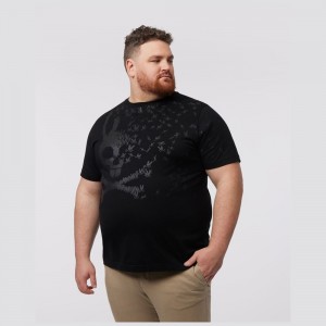 Big & Tall Psycho Bunny Big And Tall Mullen Graphic Tee Hombre Negros | PL0417295