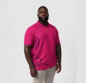 Big & Tall Psycho Bunny Chatham Side Bunny Polo Hombre 653 Wild Berry | BD7136984