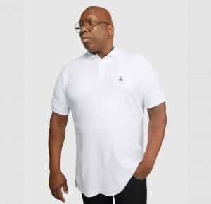 Big & Tall Psycho Bunny Classic Polo Hombre Blancos | SX0346125
