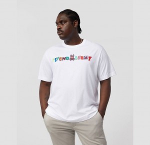 Big & Tall Psycho Bunny Fulton Short Sleeve Tee Hombre Blancos | SU8726195