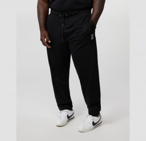 Big & Tall Psycho Bunny Gresham Embroidered Sweat Pants Hombre Negros | PL7518462