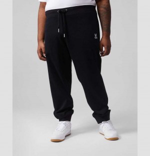 Big & Tall Psycho Bunny Hindes Sweat Pants Hombre Negros | WY4263985