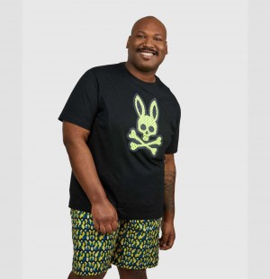Big & Tall Psycho Bunny Jordan Mesh Tee Hombre Negros | XC6140739