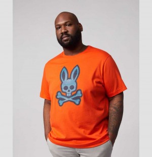 Big & Tall Psycho Bunny Jordan Mesh Tee Hombre Naranjas | FN8576192