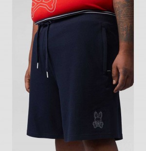 Big & Tall Psycho Bunny Larkin Shorts Hombre Azul Marino | IU6503718