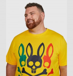 Big & Tall Psycho Bunny Lowick Graphic Tee Hombre 719 Sunburst | DH8624317