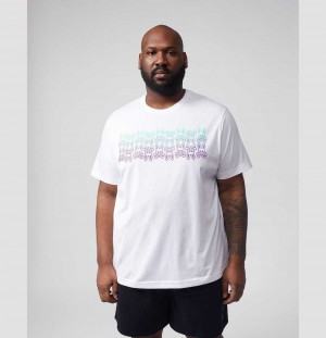 Big & Tall Psycho Bunny Obec Graphic Tee Hombre Blancos | ZG8360752
