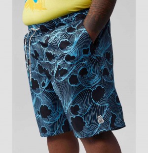 Big & Tall Psycho Bunny Thames Swim Shorts Hombre Azul Marino | LR5087462
