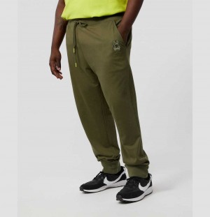 Big & Tall Psycho Bunny Waverly Pants Hombre Verde Oliva Oscuro | MW7305614
