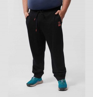 Big & Tall Psycho Bunny Waverly Pants Hombre Negros | JQ4371280