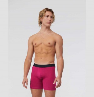 Boxer Briefs Psycho Bunny 2 Pack Bunny Printed Boxer Briefs Hombre 653 Wild Berry | LD3951268