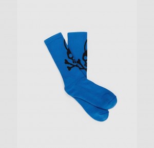 Calcetines Psycho Bunny Classic Hombre Azul Rey | UP9063582