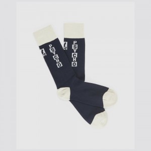 Calcetines Psycho Bunny Hamming Sport Socks Hombre Azul Marino | KF4509832