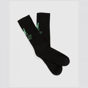 Calcetines Psycho Bunny Lloyds Sport Sock Hombre Negros | HE9283140