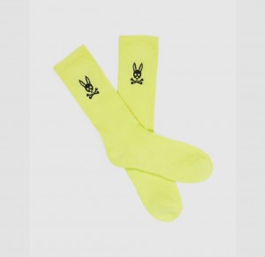 Calcetines Psycho Bunny Milligan Hombre 320 Lime Granita | YA1487350