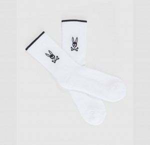 Calcetines Psycho Bunny Sport Hombre Blancos | AH4832916