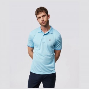 Camisa Polo Psycho Bunny Burnside Sport Polo Hombre Azules | NK5634892