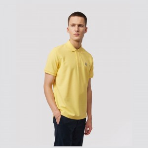 Camisa Polo Psycho Bunny Classic Pique Polo Hombre 743 Custard | XS8950741