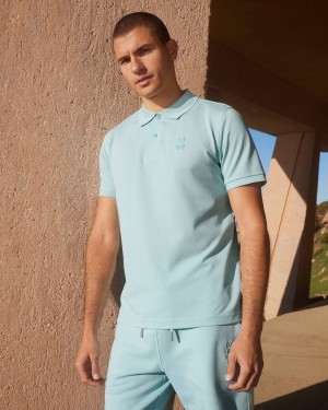 Camisa Polo Psycho Bunny OUTLINE Polo Hombre 480 Seafoam | XE6594721