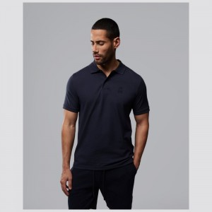Camisa Polo Psycho Bunny OUTLINE Polo Hombre Azul Marino | MS0523469