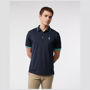 Camisa Polo Psycho Bunny Redman Sports Polo Hombre Azul Marino | AQ1783964