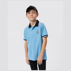 Camisa Polo Psycho Bunny Serge Pique Fashion Polo Niños 426 Montana Sky | HV6542713