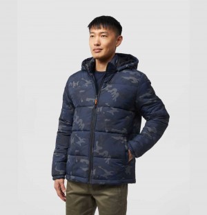 Chamarras Psycho Bunny Allen Puffer Jacket Hombre Azul Marino | IB0869314