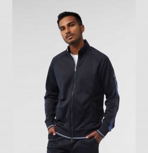 Chamarras Psycho Bunny Orchard Track Jacket Hombre Azul Marino | XG6954780
