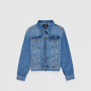 Chamarras Psycho Bunny Pathe Denim Jacket Niños 426 Montana Sky | XT6075982