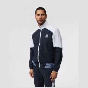 Chamarras Psycho Bunny Reyes Track Jacket Hombre Azul Marino | VJ0415638