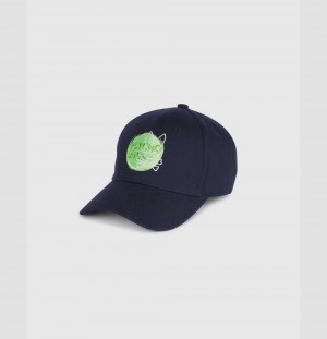 Hats And Caps Psycho Bunny Arnell Baseball Cap Hombre Azul Marino | FY9650123
