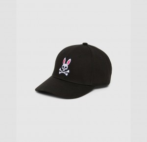 Hats And Caps Psycho Bunny Baseball Cap Hombre Negros | AX5914762