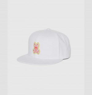 Hats And Caps Psycho Bunny Baseball Cap Hombre Blancos | FR9580627