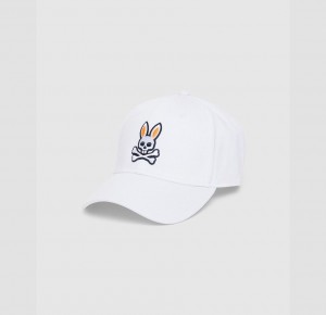 Hats And Caps Psycho Bunny Baseball Cap Hombre Blancos | CY2913648