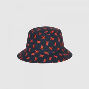 Hats And Caps Psycho Bunny Cary All Over Bunny Bucket Hat Hombre Azul Marino | IS2486091