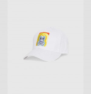 Hats And Caps Psycho Bunny Chelton Baseball Cap Niños Blancos | TW9546023