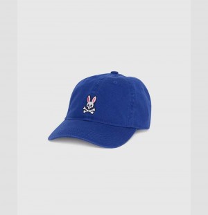 Hats And Caps Psycho Bunny Classic Baseball Cap Hombre Azules | XE9073261