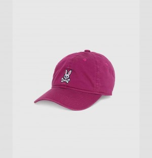 Hats And Caps Psycho Bunny Classic Baseball Cap Hombre 560 Summer Plum | EQ9426583