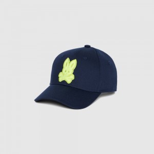Hats And Caps Psycho Bunny Cleveland Chainstitch Patch Baseball Cap Niños Azul Marino | RX7125643
