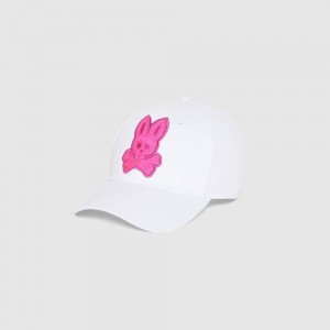 Hats And Caps Psycho Bunny Cleveland Chainstitch Patch Baseball Cap Hombre Blancos | OZ4685920