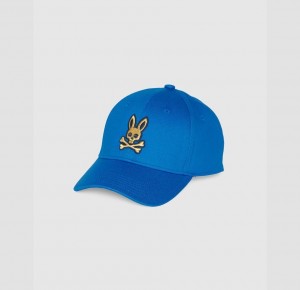 Hats And Caps Psycho Bunny Copa Baseball Cap Hombre Azules | AZ3104598