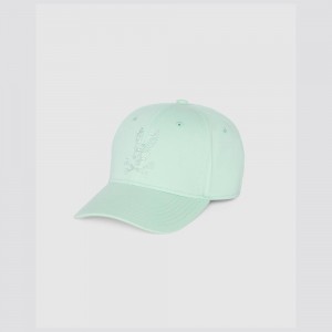 Hats And Caps Psycho Bunny Edge Baseball Cap Hombre Verde Menta | TR8730251