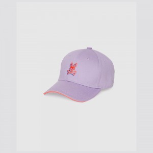 Hats And Caps Psycho Bunny Henton Baseball Cap Hombre 552 California Lilac | QV9071238
