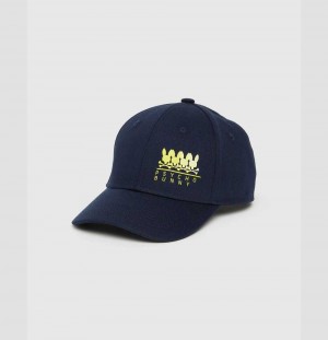 Hats And Caps Psycho Bunny Hudson Baseball Cap Hombre Azul Marino | FS2470891